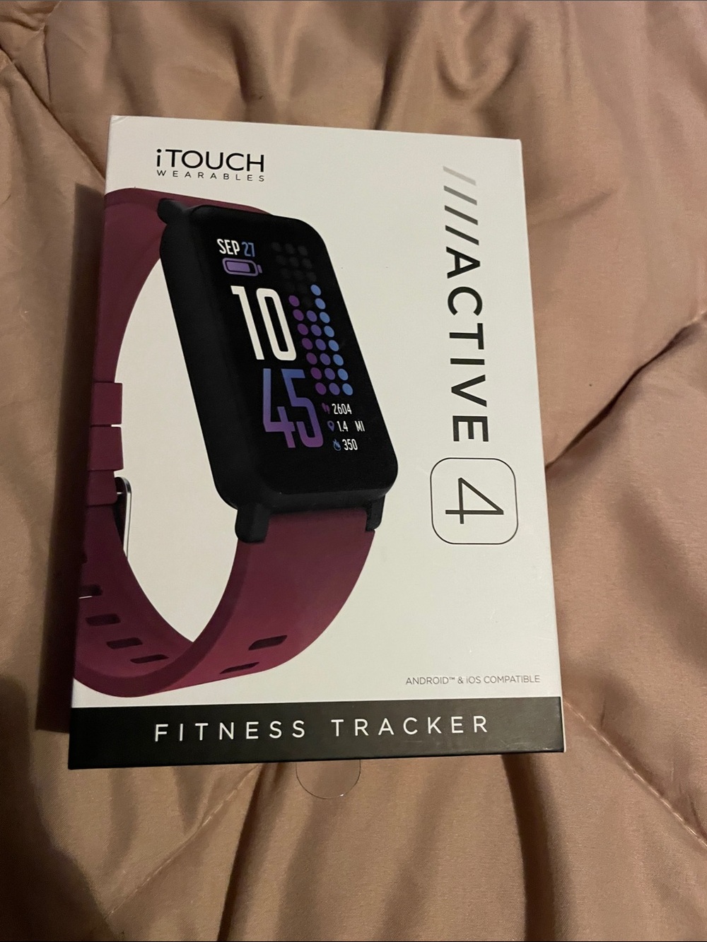 Active USA Active 4 Fitness Tracker - Plum Band